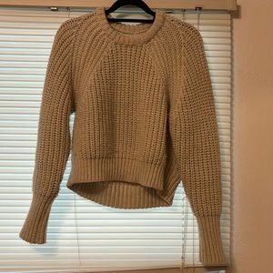 chunky cable knit sweater